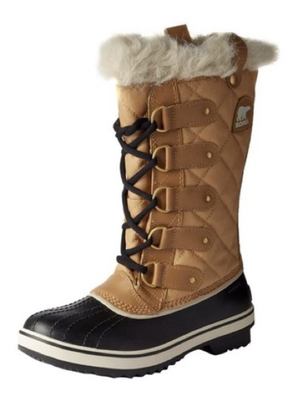 Sorel Tofino II Cate Waterproof Fur Lined Canvas Tall Duck Winter Snow Boot Fawn